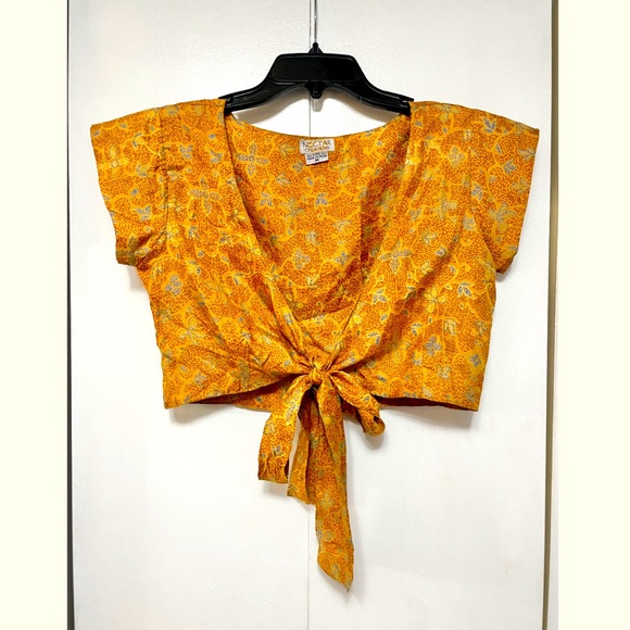 Tops - Silk wrap shirt